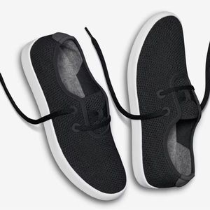 Allbirds Womens Tree Skippers - Jet Black (White Sole) Size 10